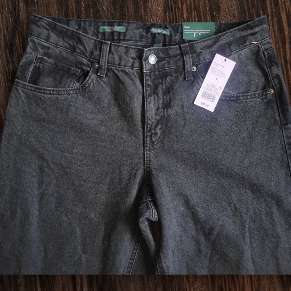 Wild Fable Black Straight Leg Denim - Picture 3 of 8